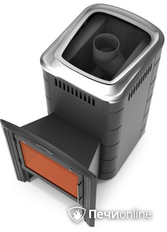 Дровяная печь-каменка TMF Тунгуска 2017 Carbon Витра антрацит в Бердске